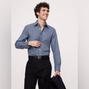 Banana Republic Men's Steel Blue Dress Shirt